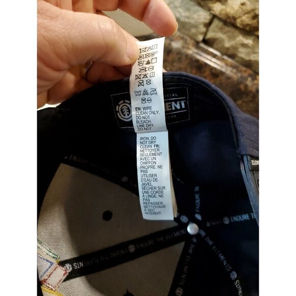 Element Skateboards Embroidered Mountain Logo Black Adjustable Snap back Hat - Picture 10 of 12